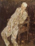 Egon Schiele Portrait of Johann Harms painting